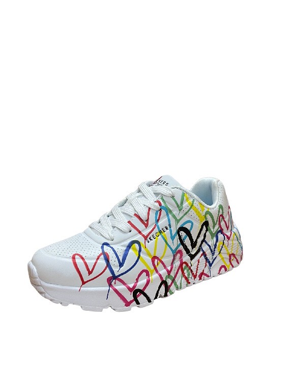 SKECHERS Freizeit Schnürer weiss