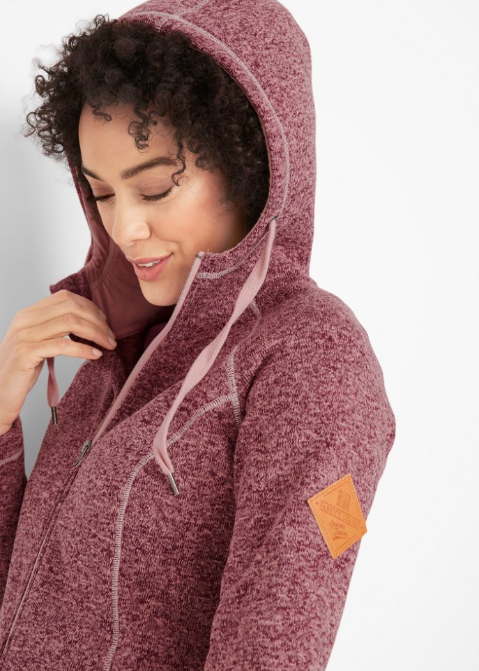 Long-Fleecejacke