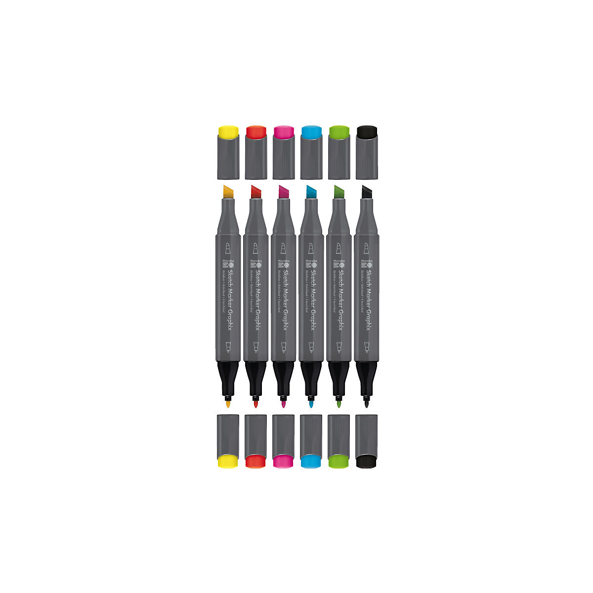 Sketch Marker Graphix HEAT, 6er-Set