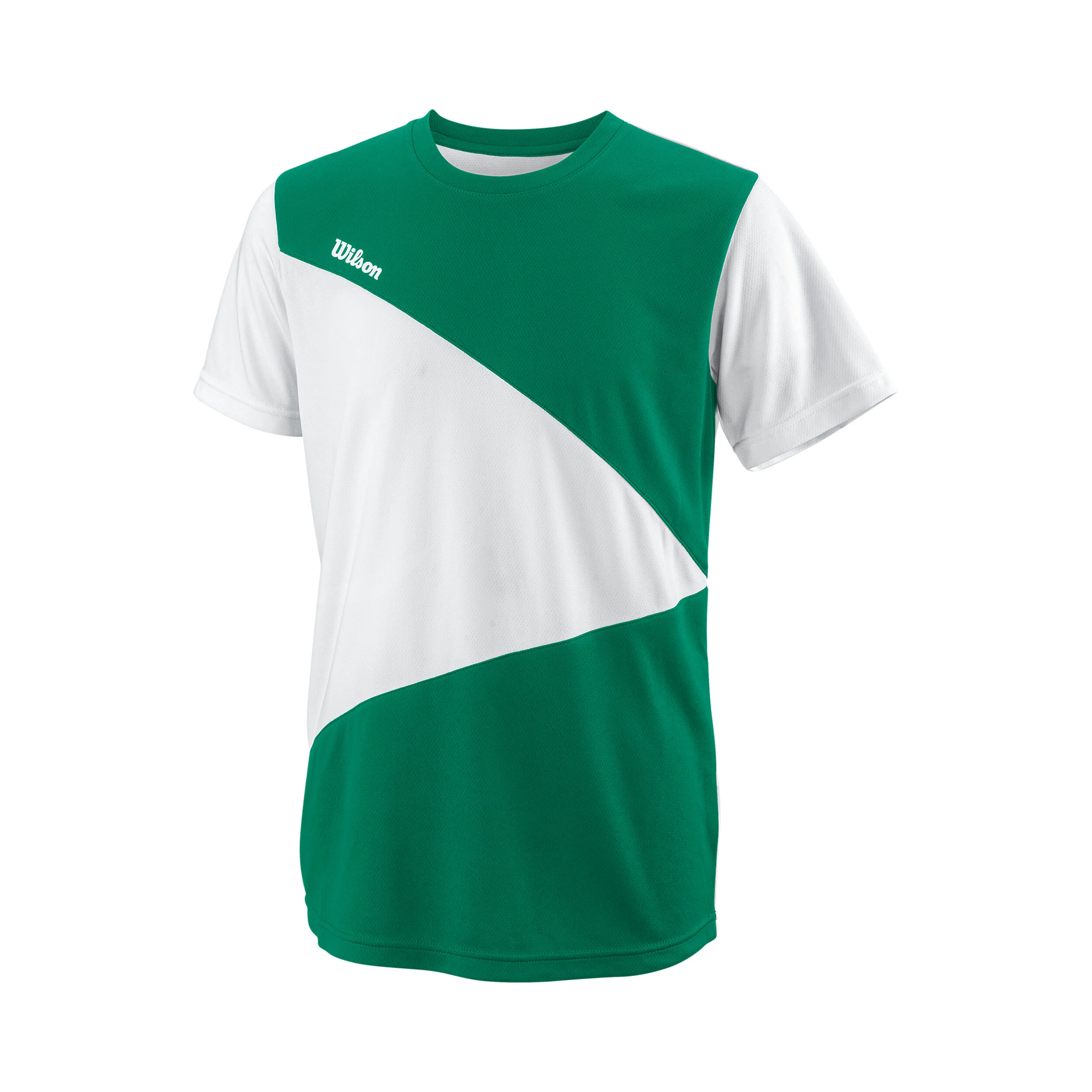 Team T-Shirt Jungen - Grün, Weiß