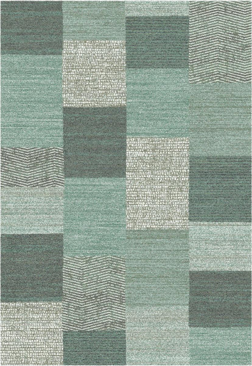 Webteppich Surma Grün-Grau-Anthrazit 120 x 170 cm