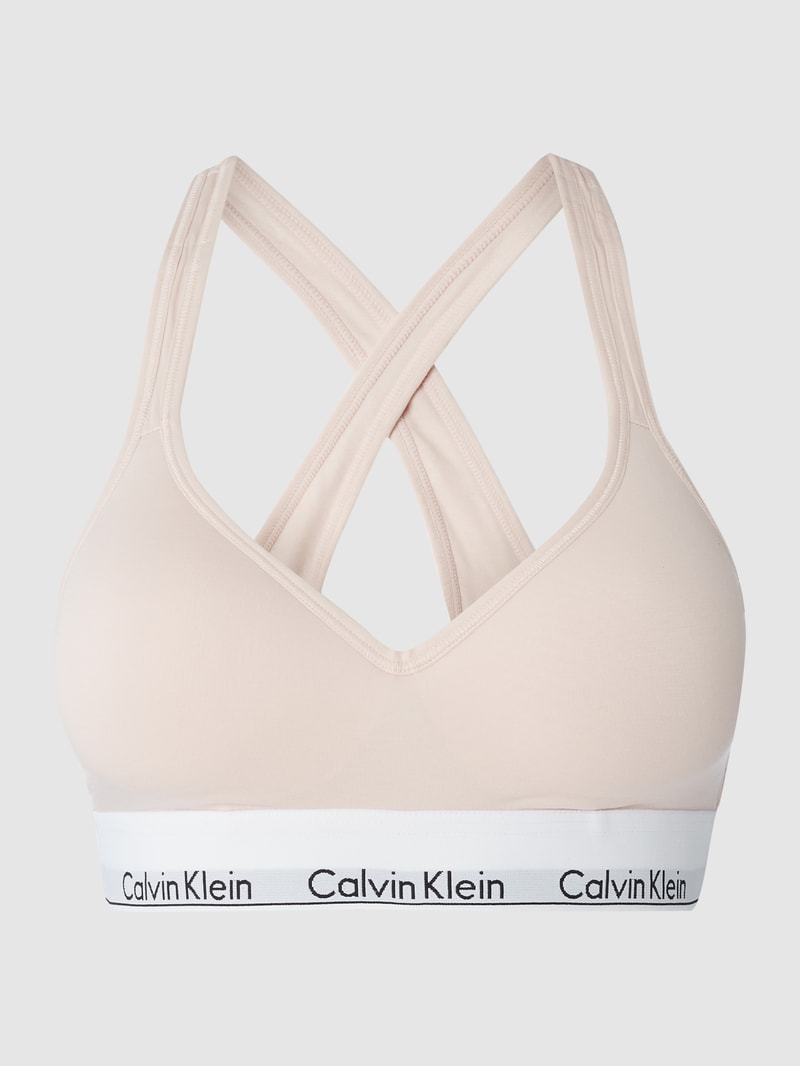 Bralette mit Logo-Bund in rosa