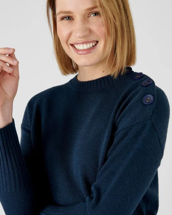 Pull tunique esprit marinière