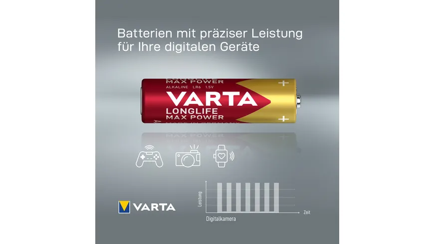 VARTA LONGLIFE Max Power Mignon AA Blister 4