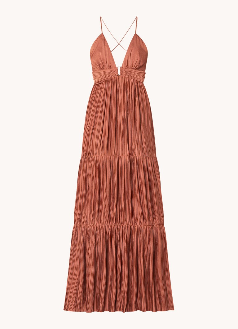 Rochie lungă plisată Wasta de la ba&sh