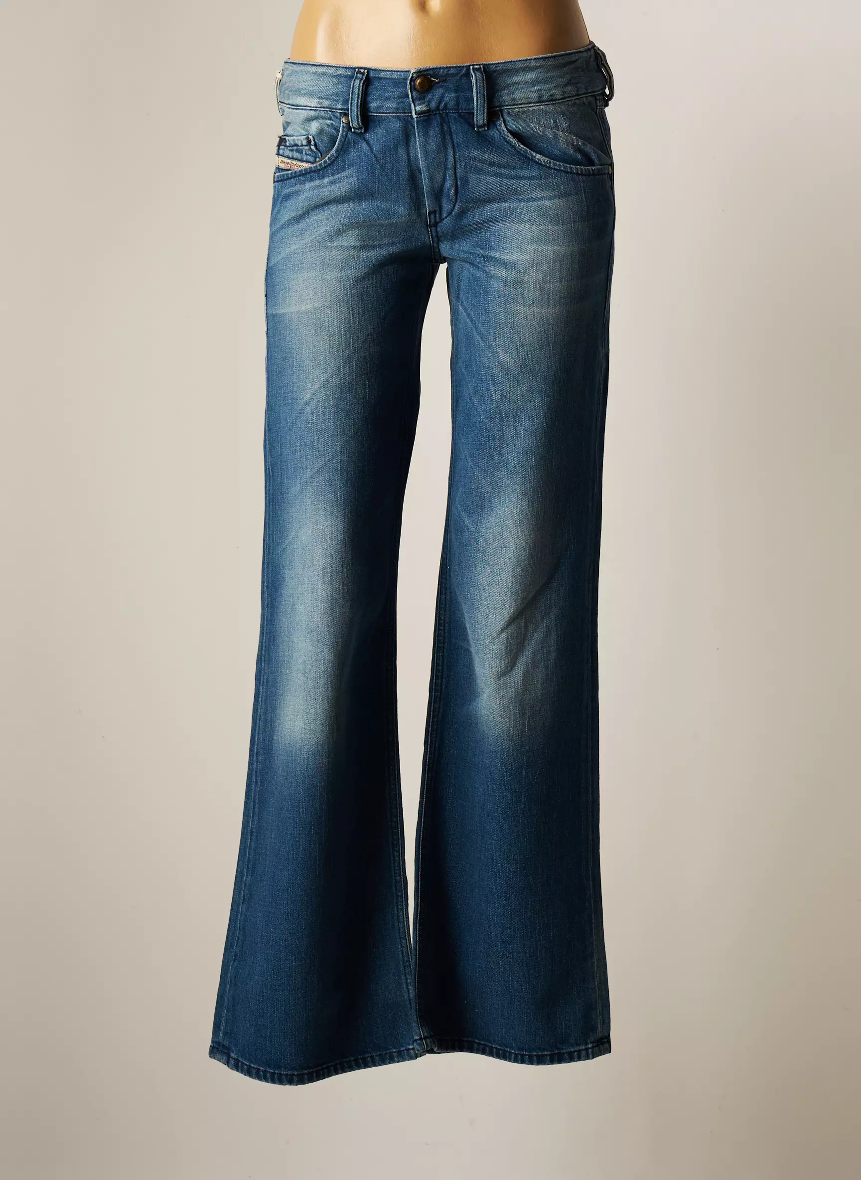 Diesel Jean Flare Femme couleur bleu