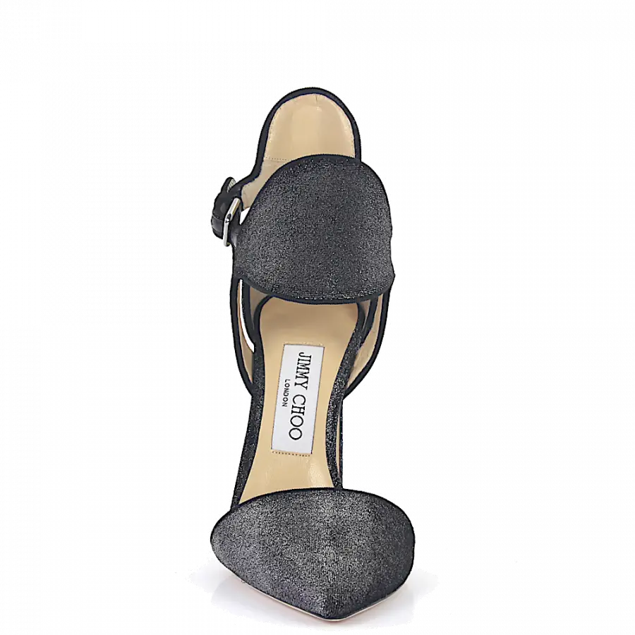 Jimmy Choo - Pumps Kalbsleder Samt anthrazit - grau