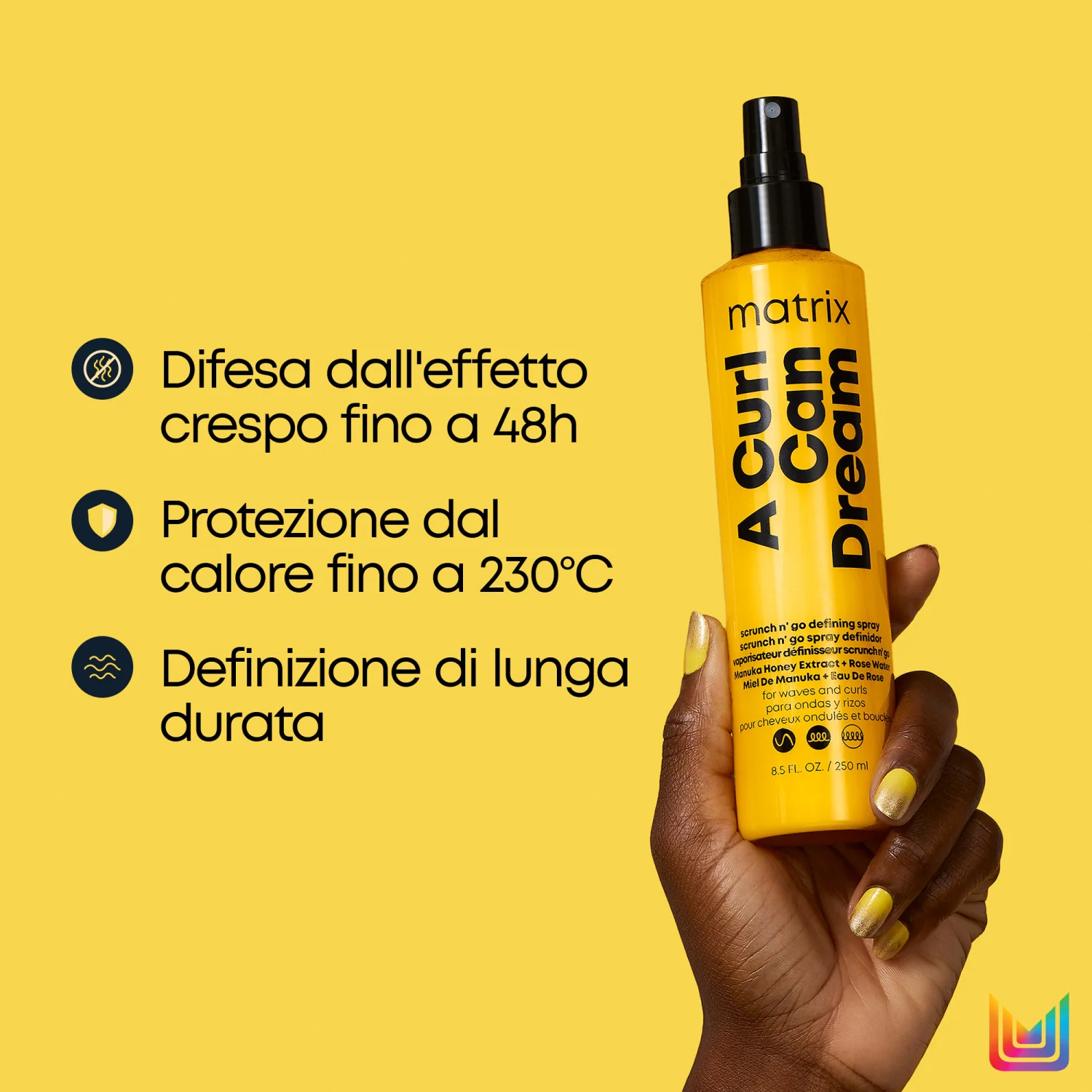 Total Results A Curl Can Dream Scrunch N' Go Spray Definidor - Spray para Peinar y Acabar el Cabello, Spray Protector Térmico