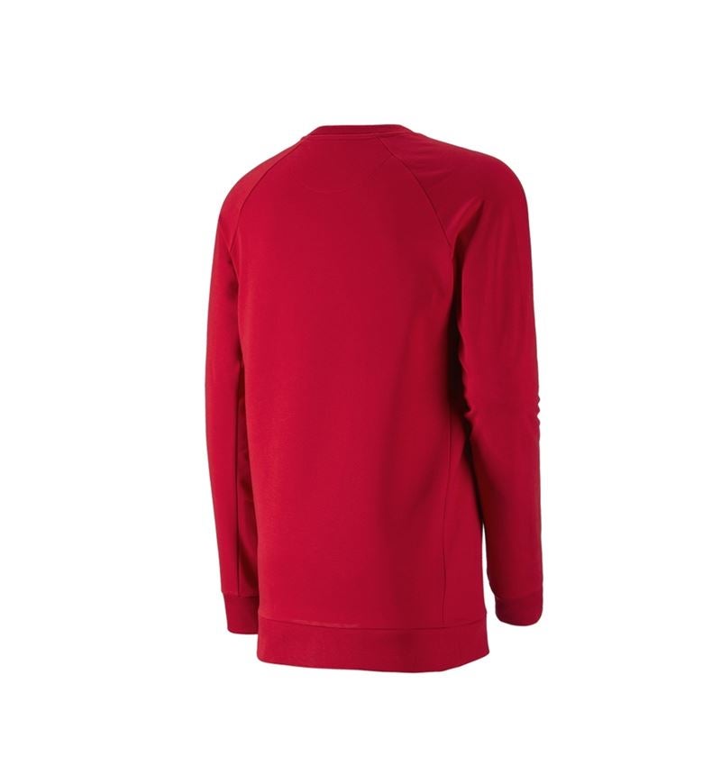 e.s. Sweatshirt cotton stretch, long fit