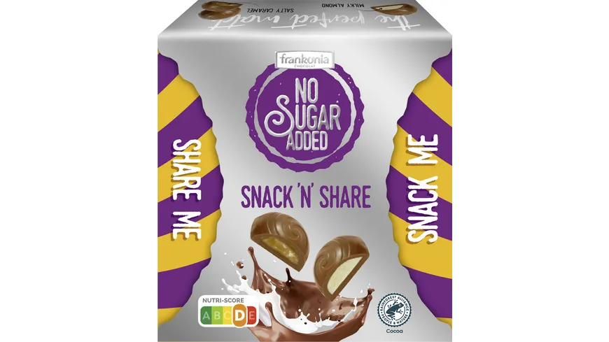Frankonia No Sugar Added Snack 'n' Share Pralinenpackung 120g 120 g