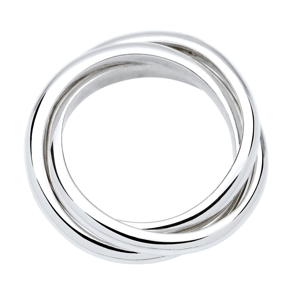 Elli Elli Bague Femmes Trio Enroulement Basique en Argent Sterling 925 Bague