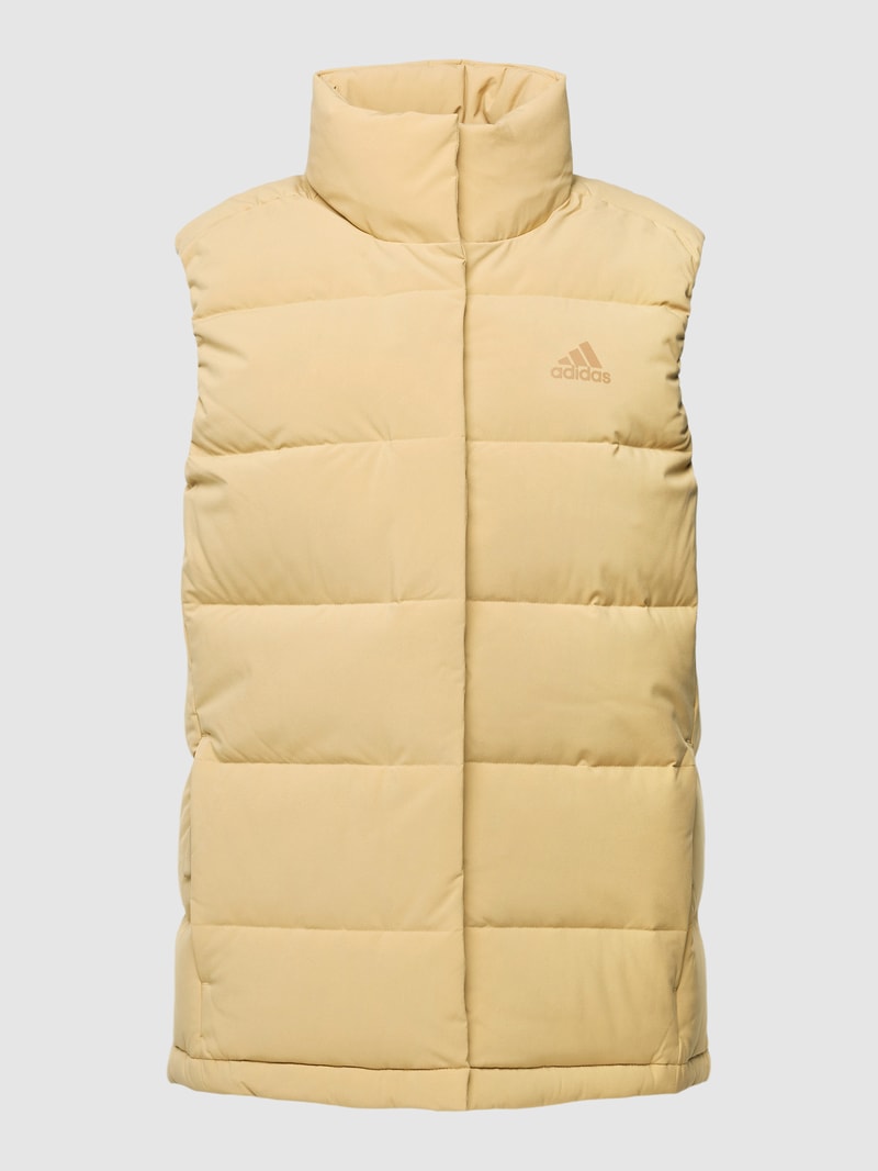 Daunenweste mit Stehkragen Modell 'W HELIONIC VEST' in camel