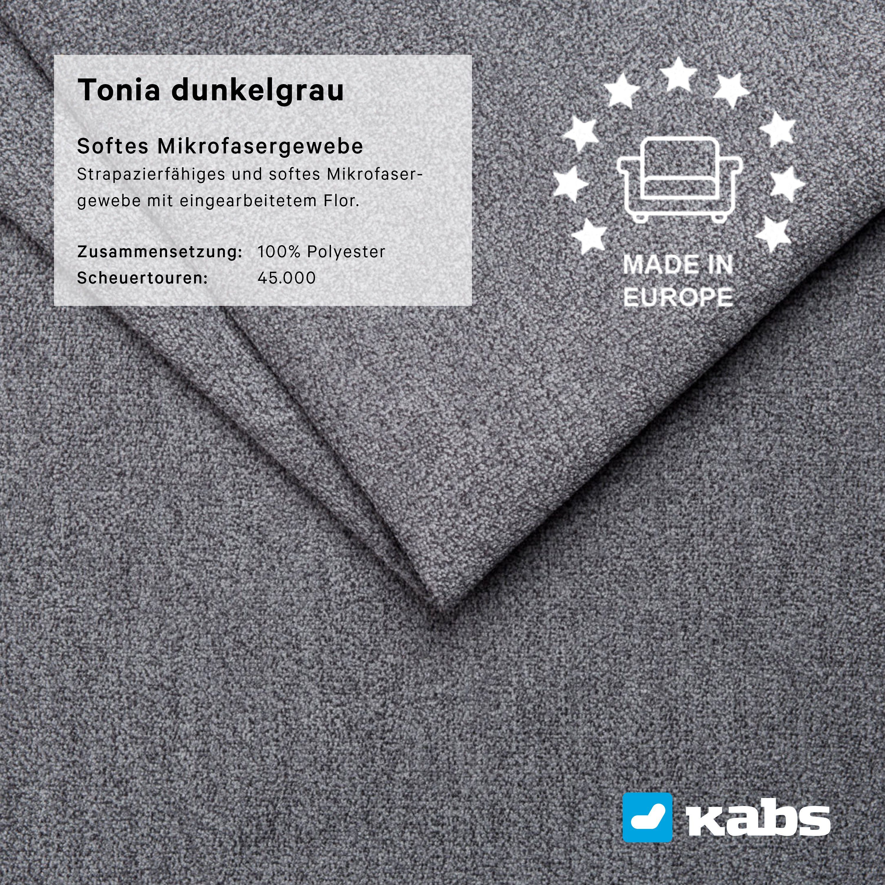 Kabs Polsterwelt Ecksofa Brunson, Schlaffunktion, Zierkissen, Maße: B x H x T: ca. 253 x 84 x 190 cm