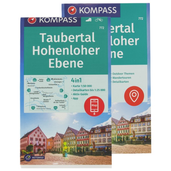 Kompass - Taubertal Hohenloher Ebene - Wanderkarte