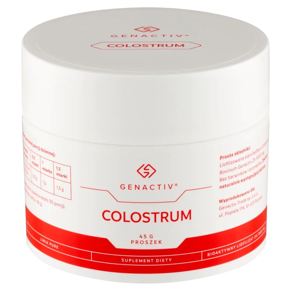 Genactiv Colostrum Powder για την ενίσχυση του ανοσοποιητικού συστήματος