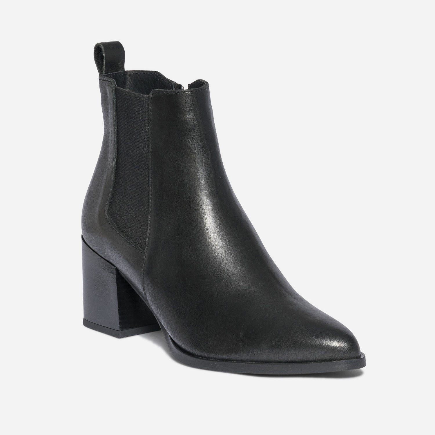 Boots TEXTO noir éco-conçu en cuir