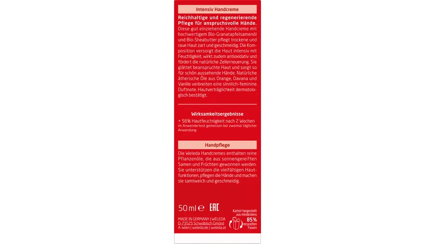 WELEDA GRANATAPFEL Intensiv Handcreme 50 ml