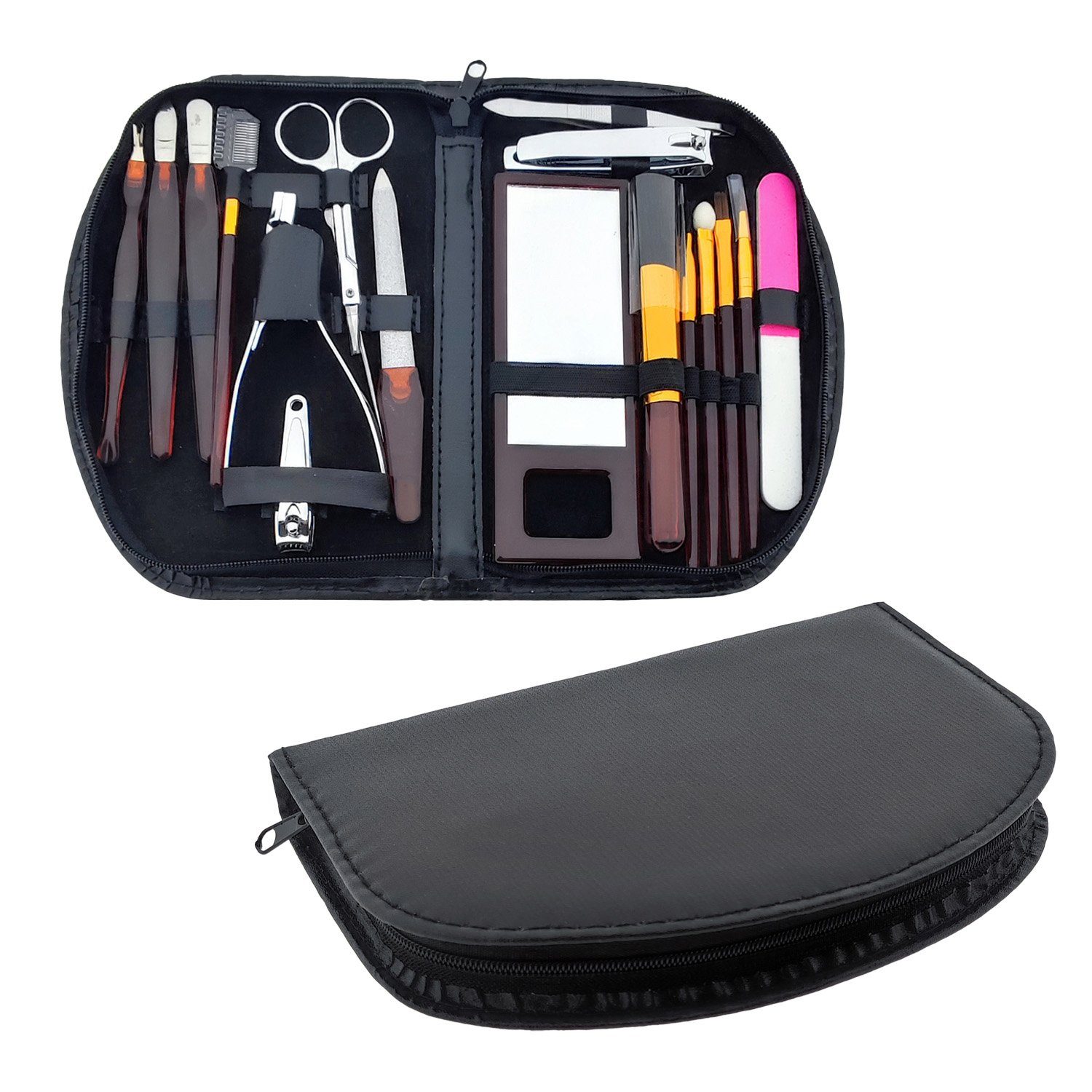Fixierpflaster Manikürset 18 teilig im Etui Maniküre Pediküre Make Up Set Etui 18-tlg