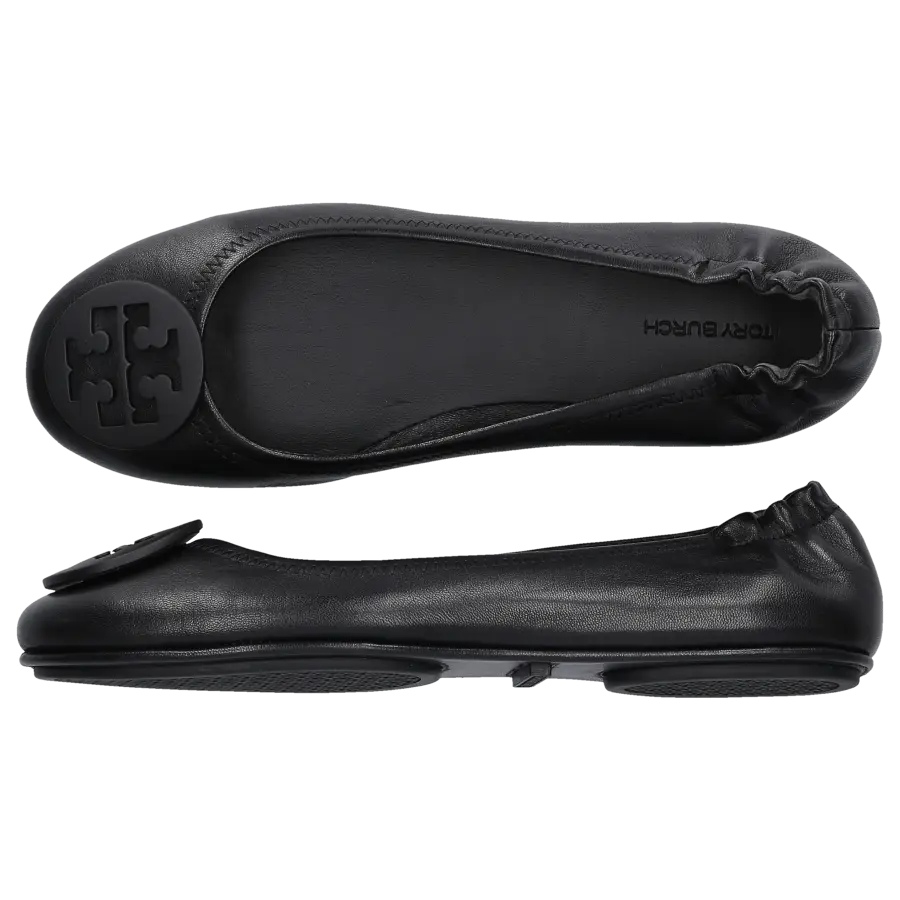 Tory Burch - Ballerinas MINNIE TRAVEL Ziegenleder - schwarz