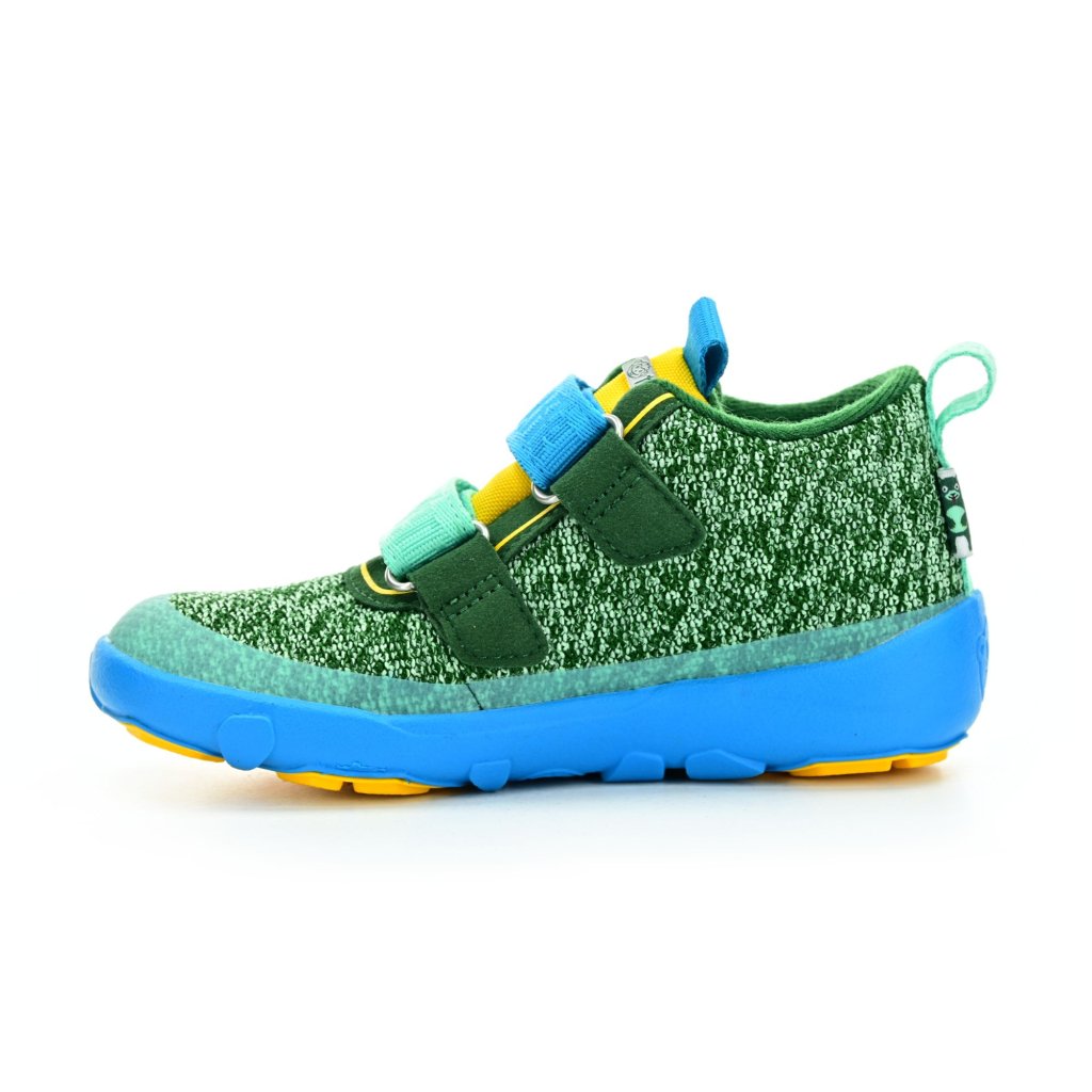 Affenzahn Übergangsschuh Knit Happy Creative Bear blaue Barfußschuhe