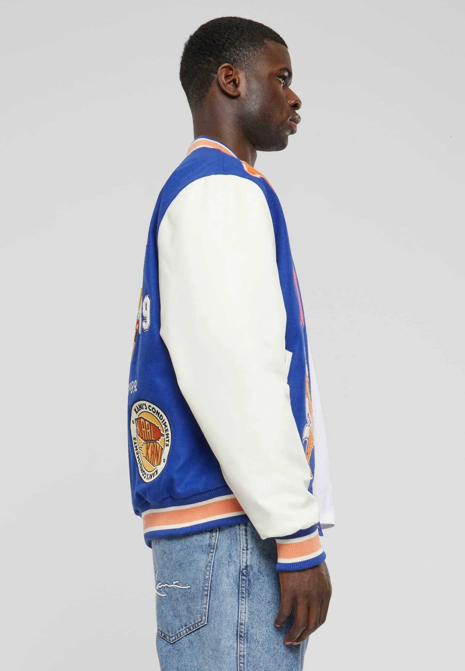 Karl Kani BLOCK PATCH COLLEGE - Chaqueta bomber