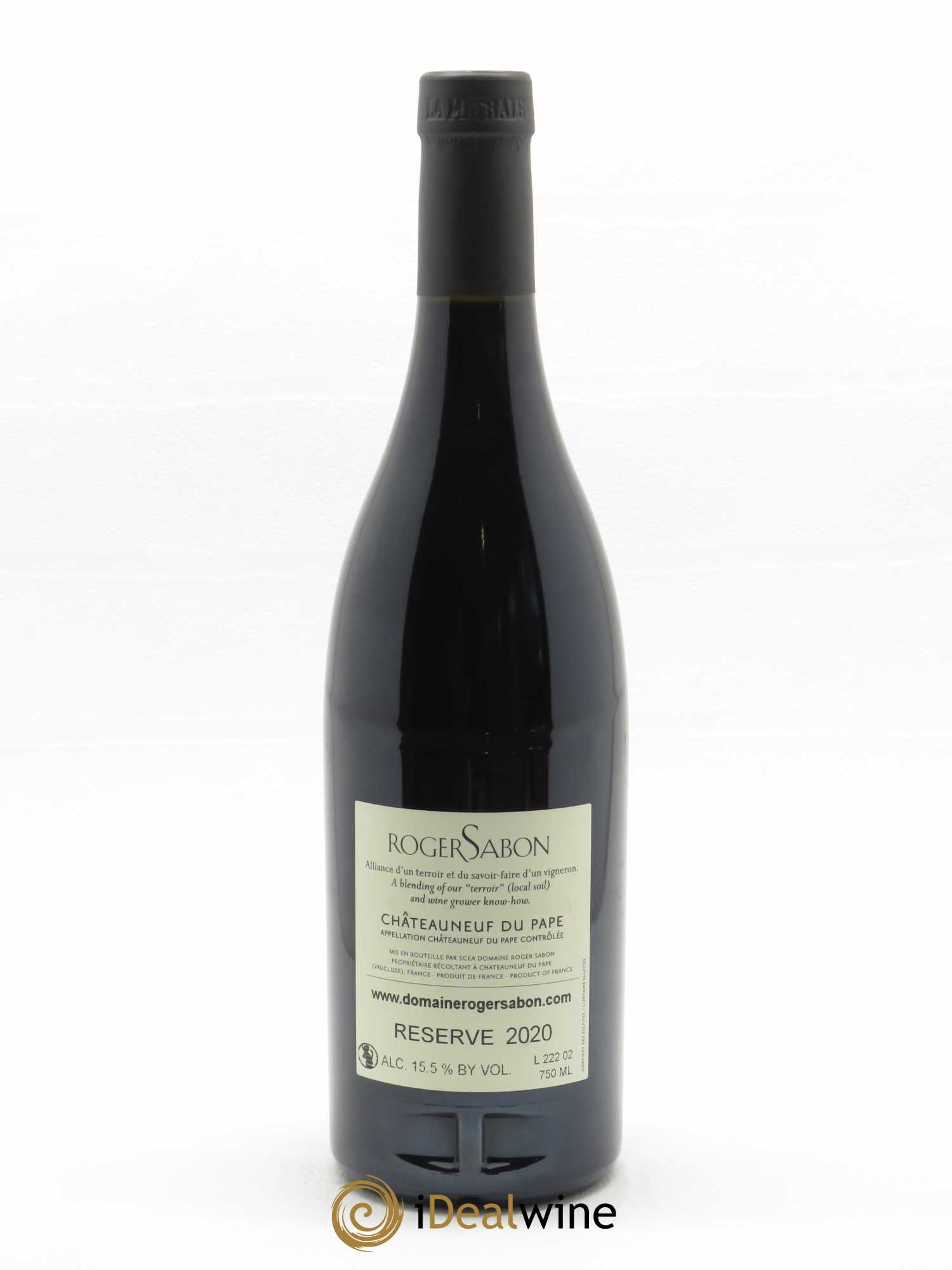 Châteauneuf-du-Pape Réserve Domaine Roger Sabon  2020 - Lot de 1 Bouteille