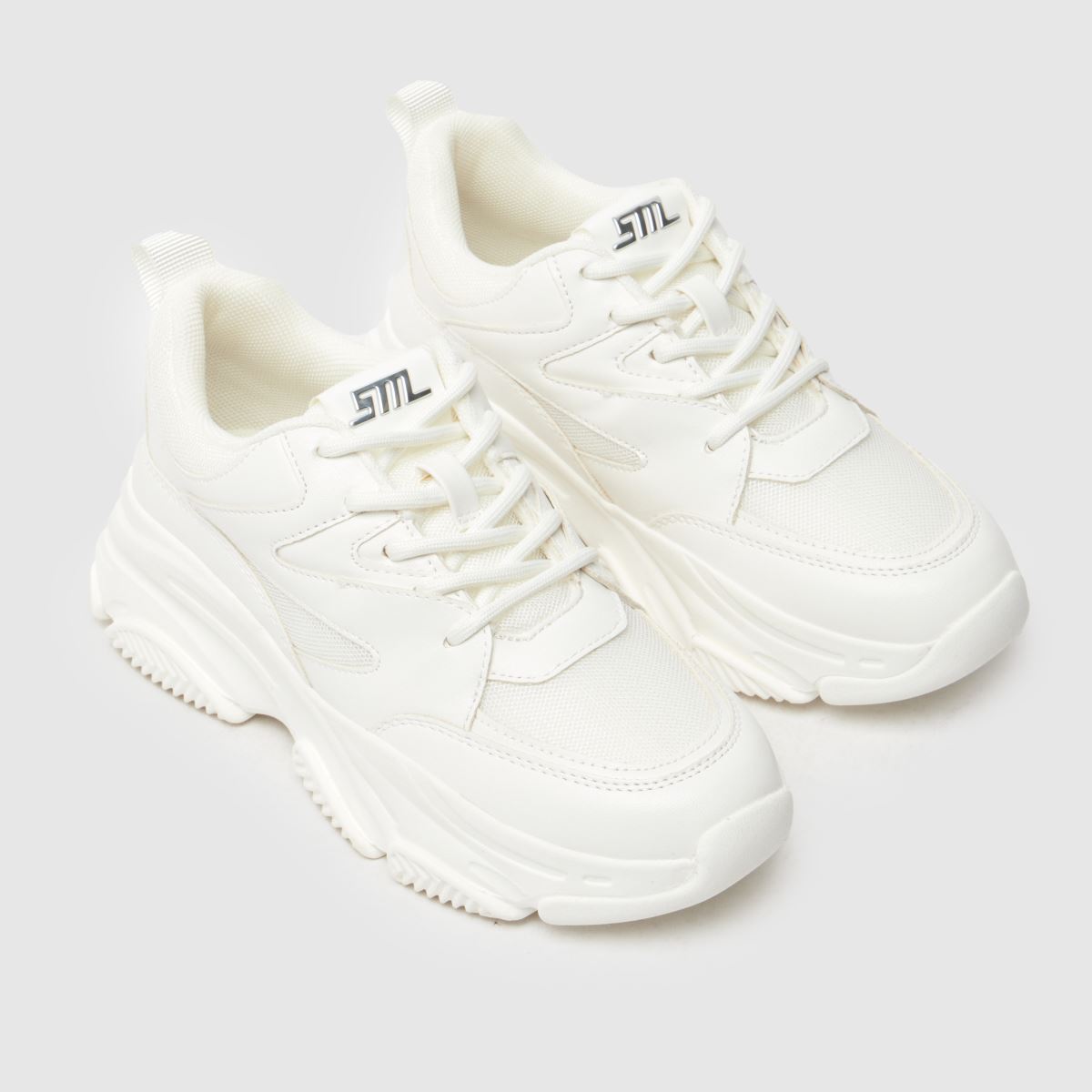 Steve Madden vita progressiva flickor juniorsneakers
