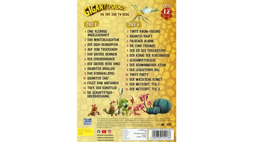 Gigantosaurus - Staffel 1.1  [2 DVDs]