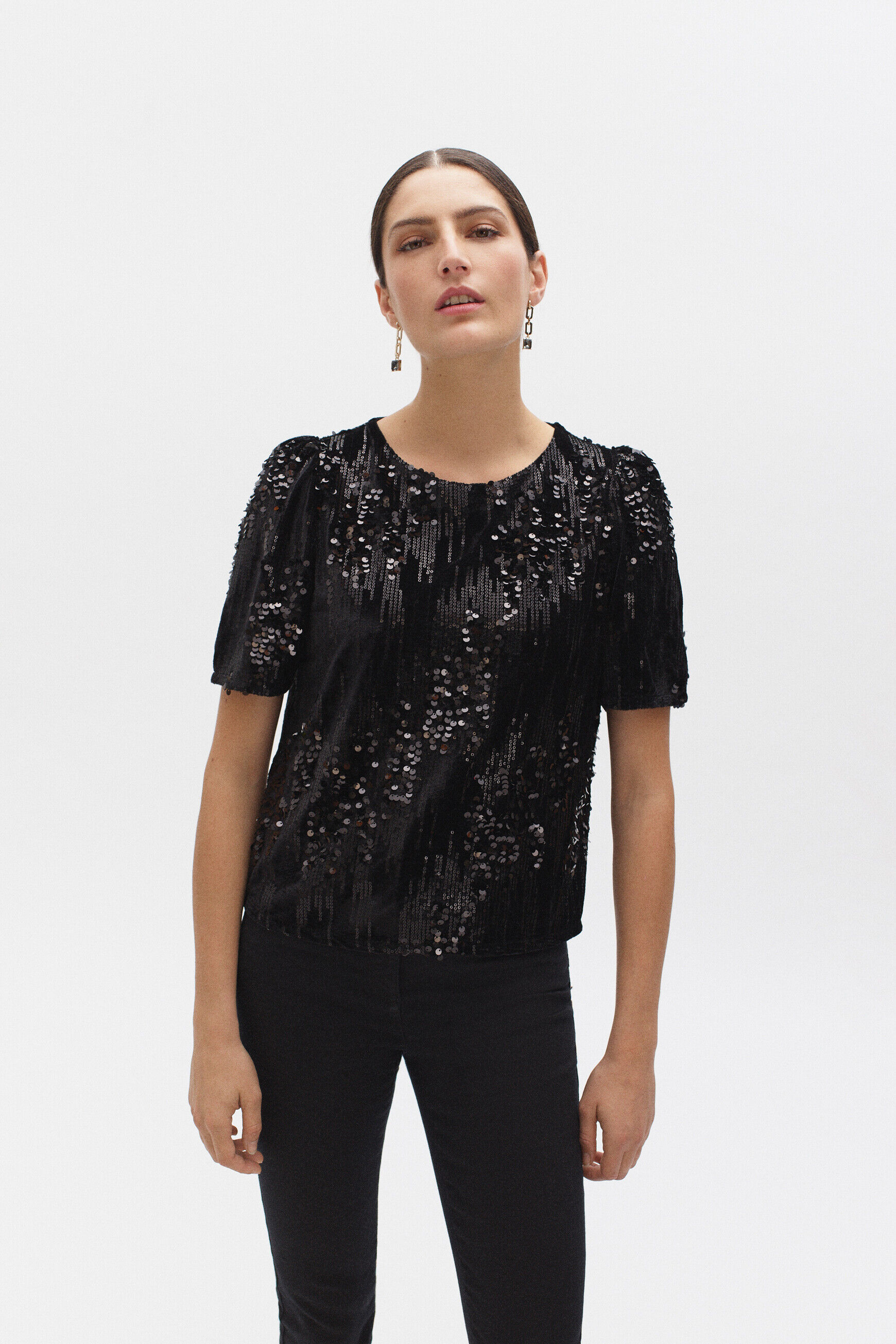t-shirt casey bis noir femme