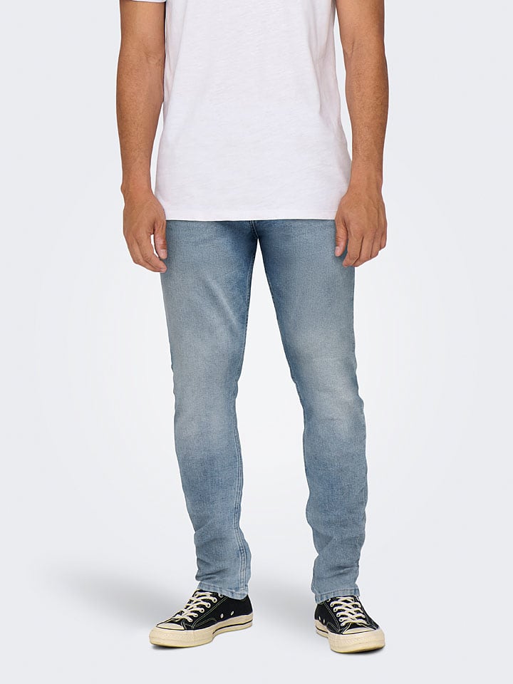 ONLY & SONS Jeans - Slim fit - in Hellblau günstig kaufen
