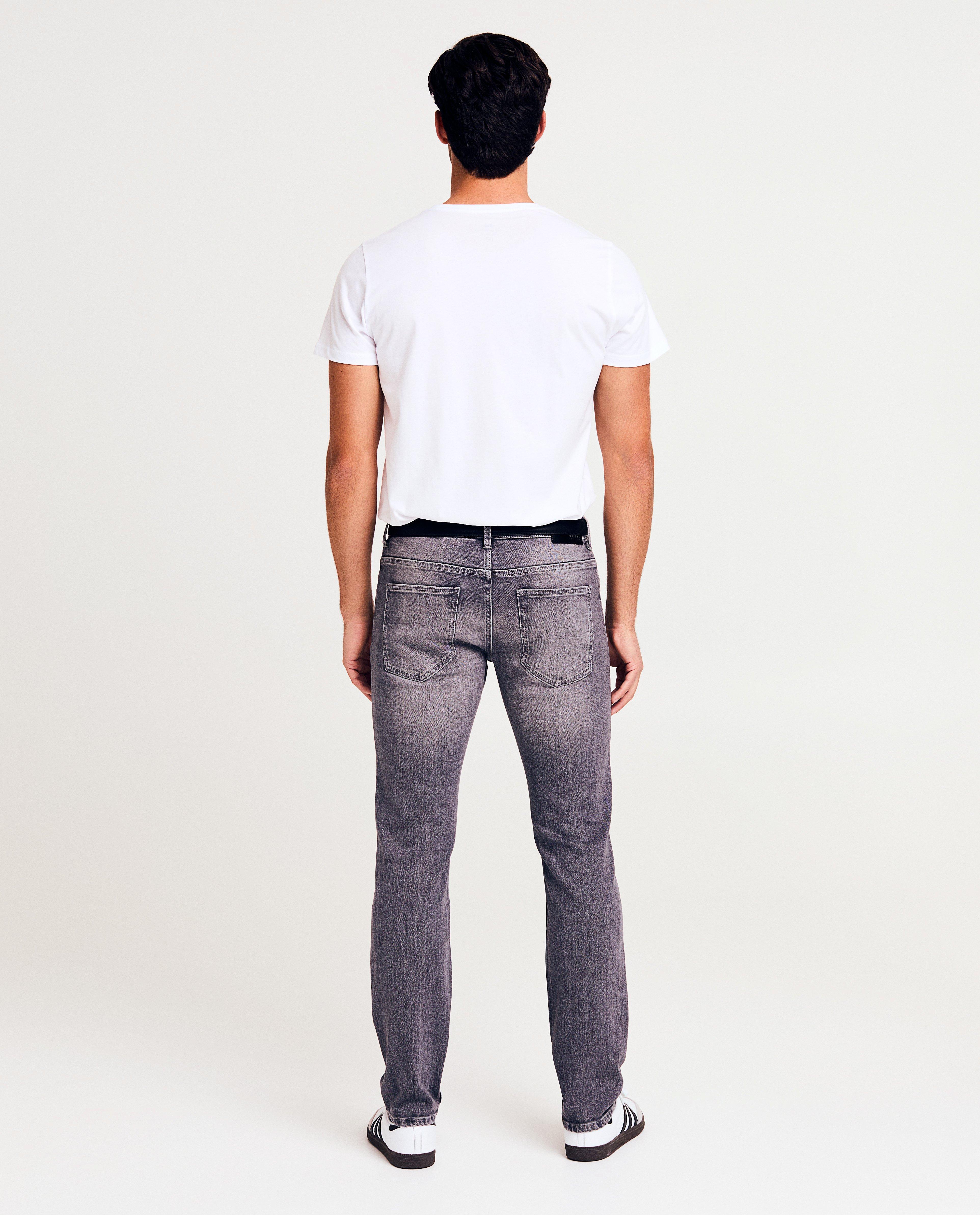 Blugi Quarterback Gri, croială slim fit gri