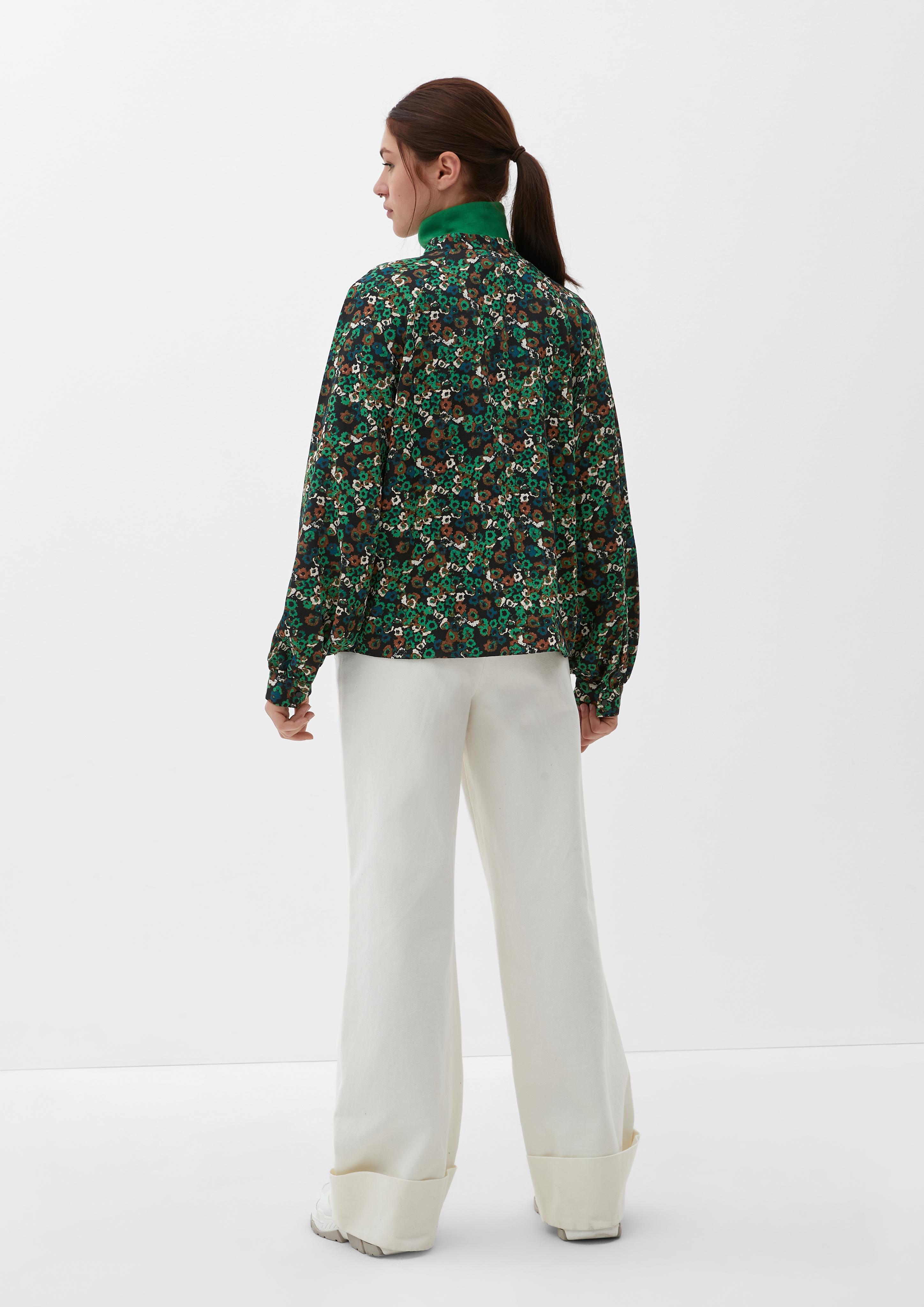 Leichte Bluse mit Alloverprint  2117759-76A5