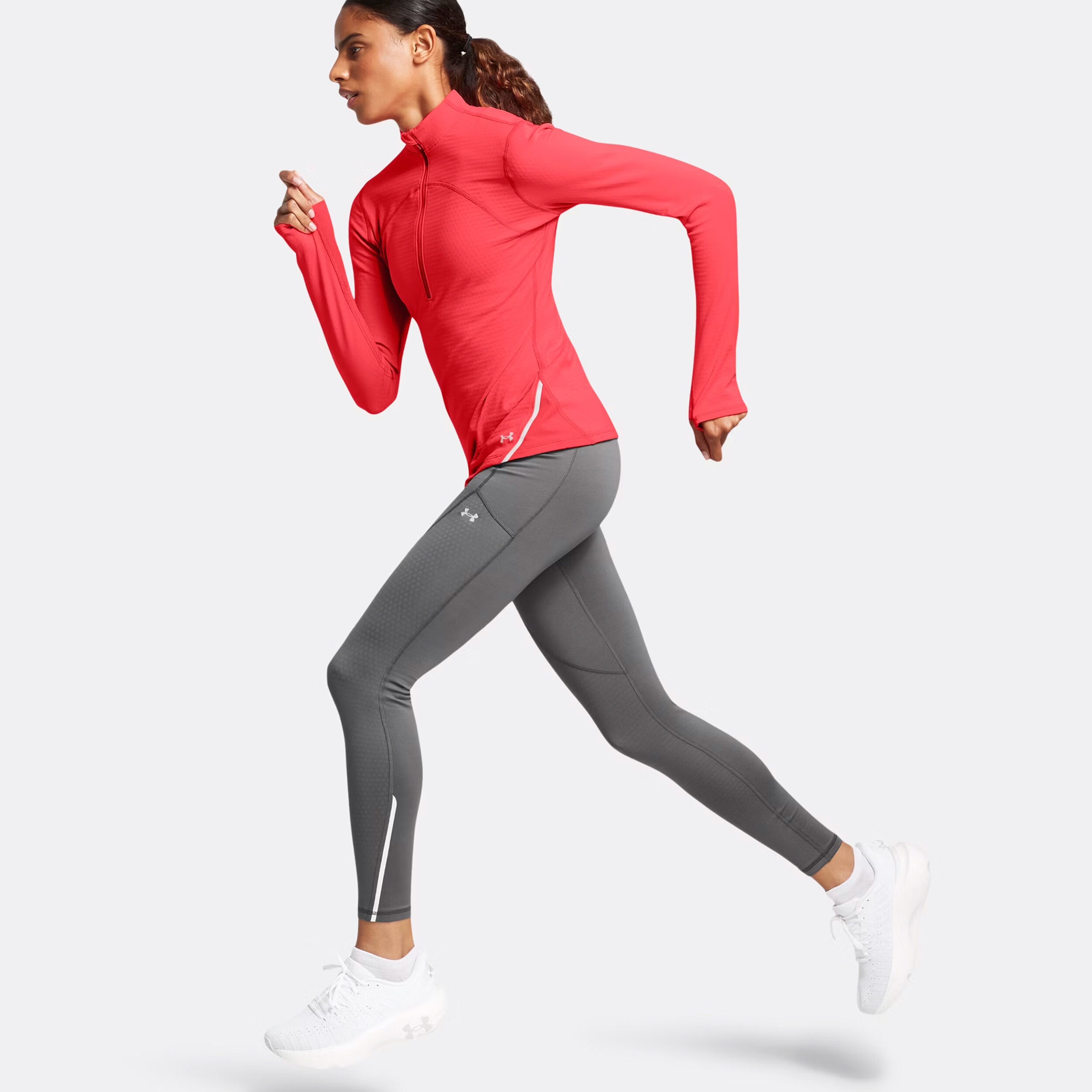 Vanish CW 1/2 Zip Longsleeve Damen - Rot