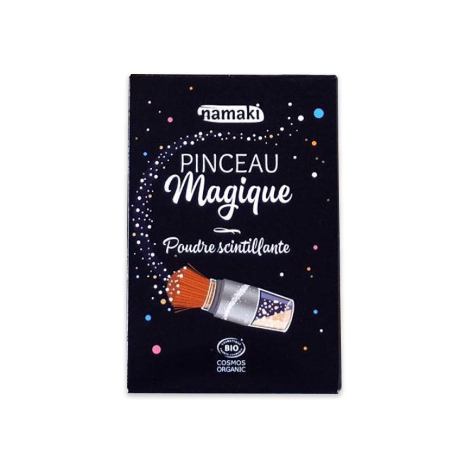 Pędzel Namaki Magic Brush i srebrny brokat w proszku