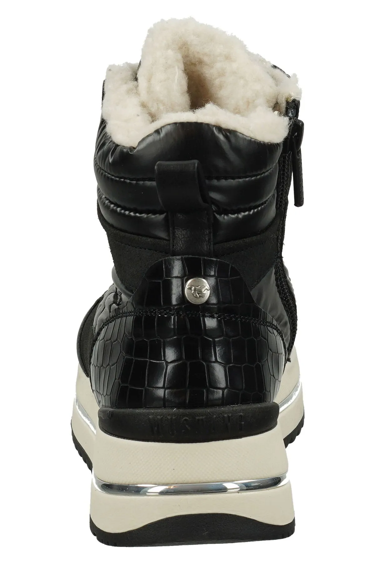 Mustang  Stiefelette - Schwarz - Flacher Absatz