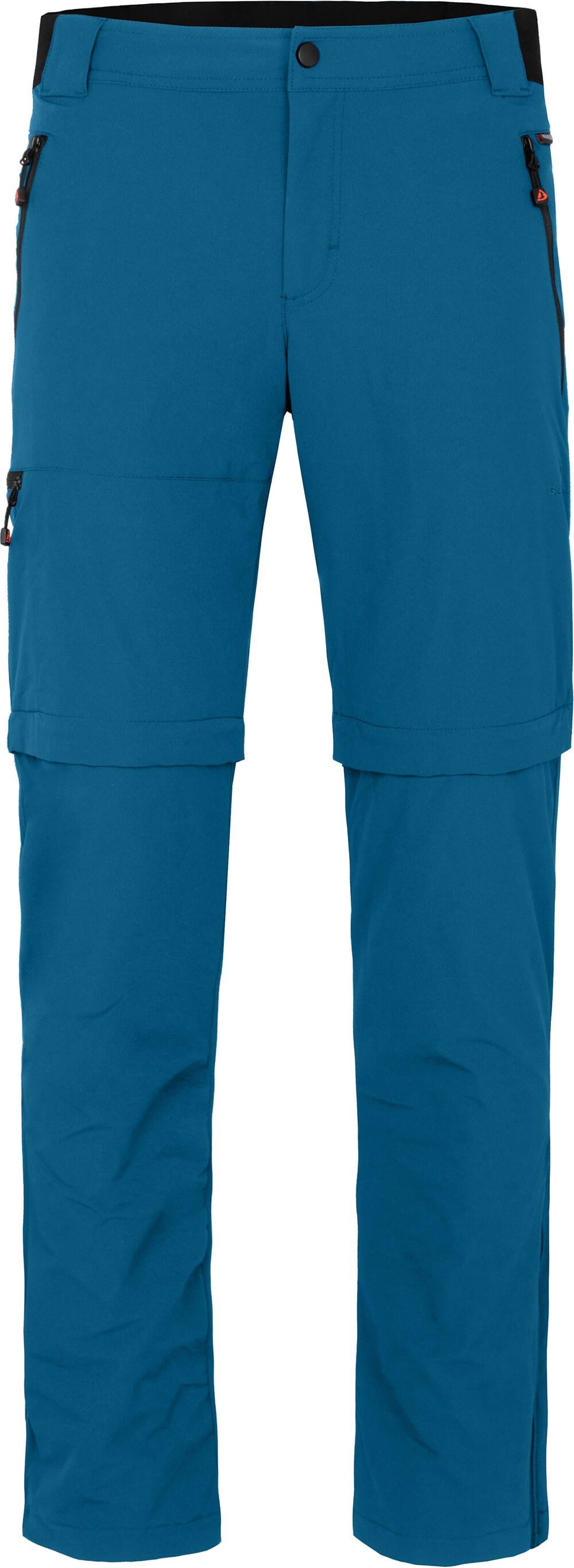 Bergson Zip-off-Hose ARRESÖ COMFORT Zipp Off Herren Wanderhose, leicht, strapazierfähig, Normalgrößen, Saphir blau