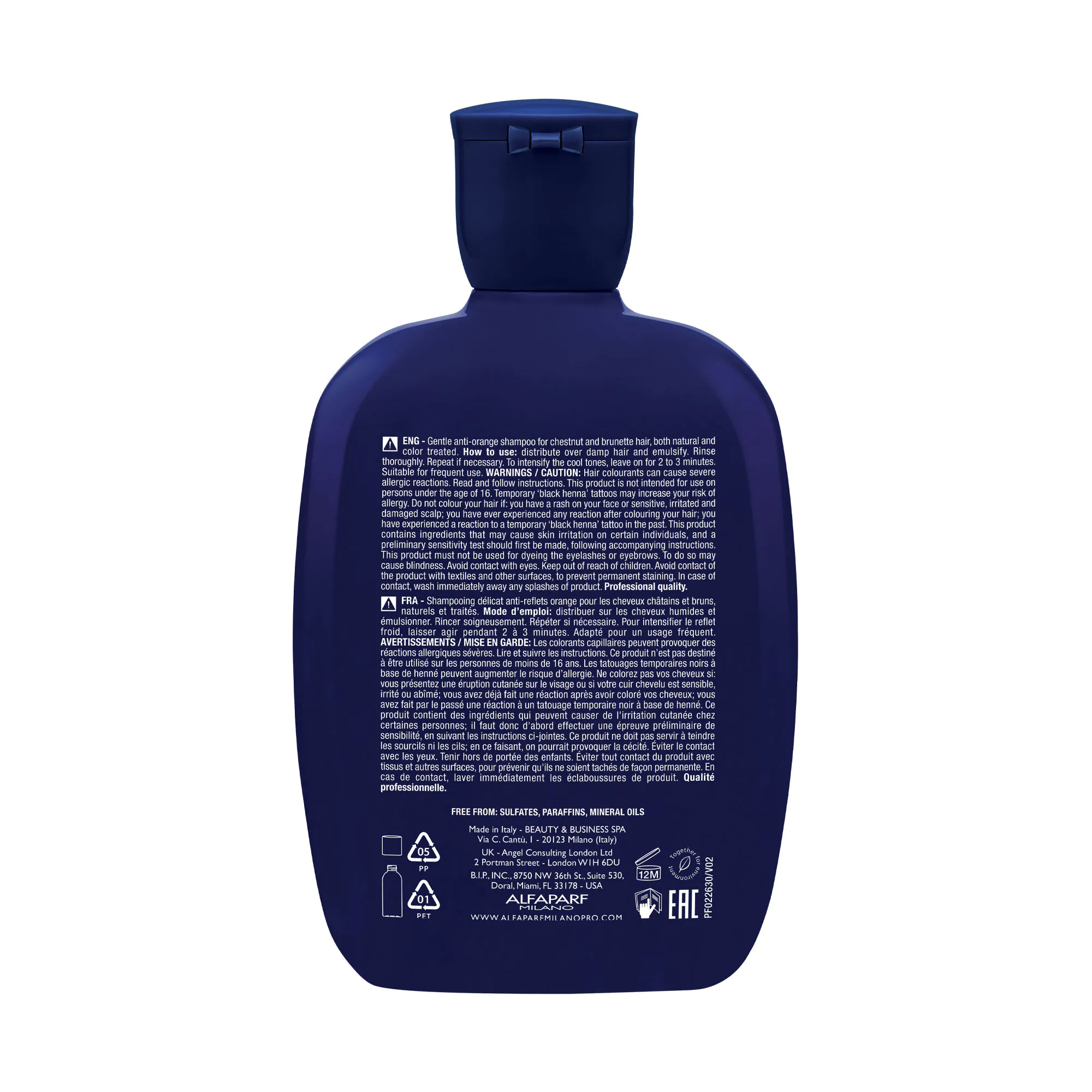 Alfaparf Milano Semi di Lino Brunette Anti-Orange Low Shampoo