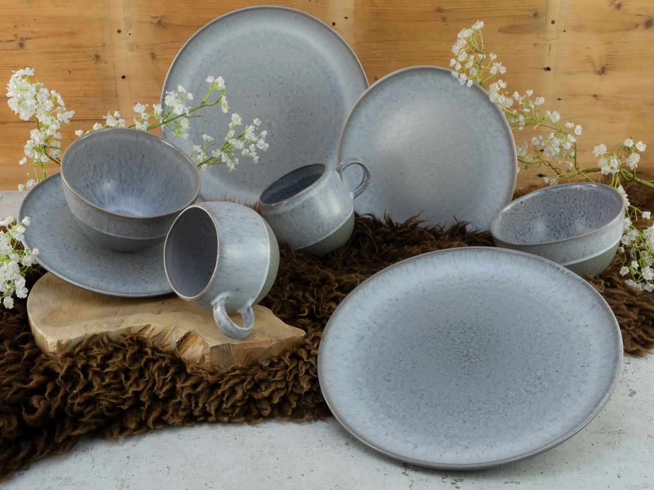 CreaTable Loft Stone Kombiservice 16-tlg