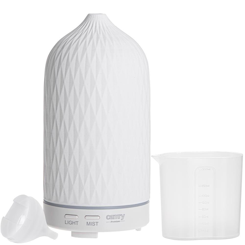 Camry Diffuser CR 7970, 3in1 Ultraschall Aromadiffuser, für Ätherische Öle, weiß