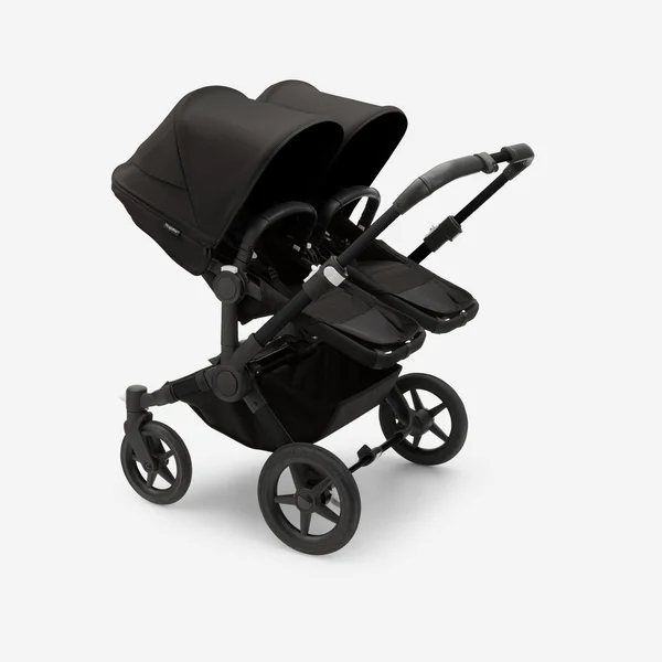 Bugaboo Donkey 5 Twin 2-in-1 Stroller Set Black/Midnight Black, Midnight Black