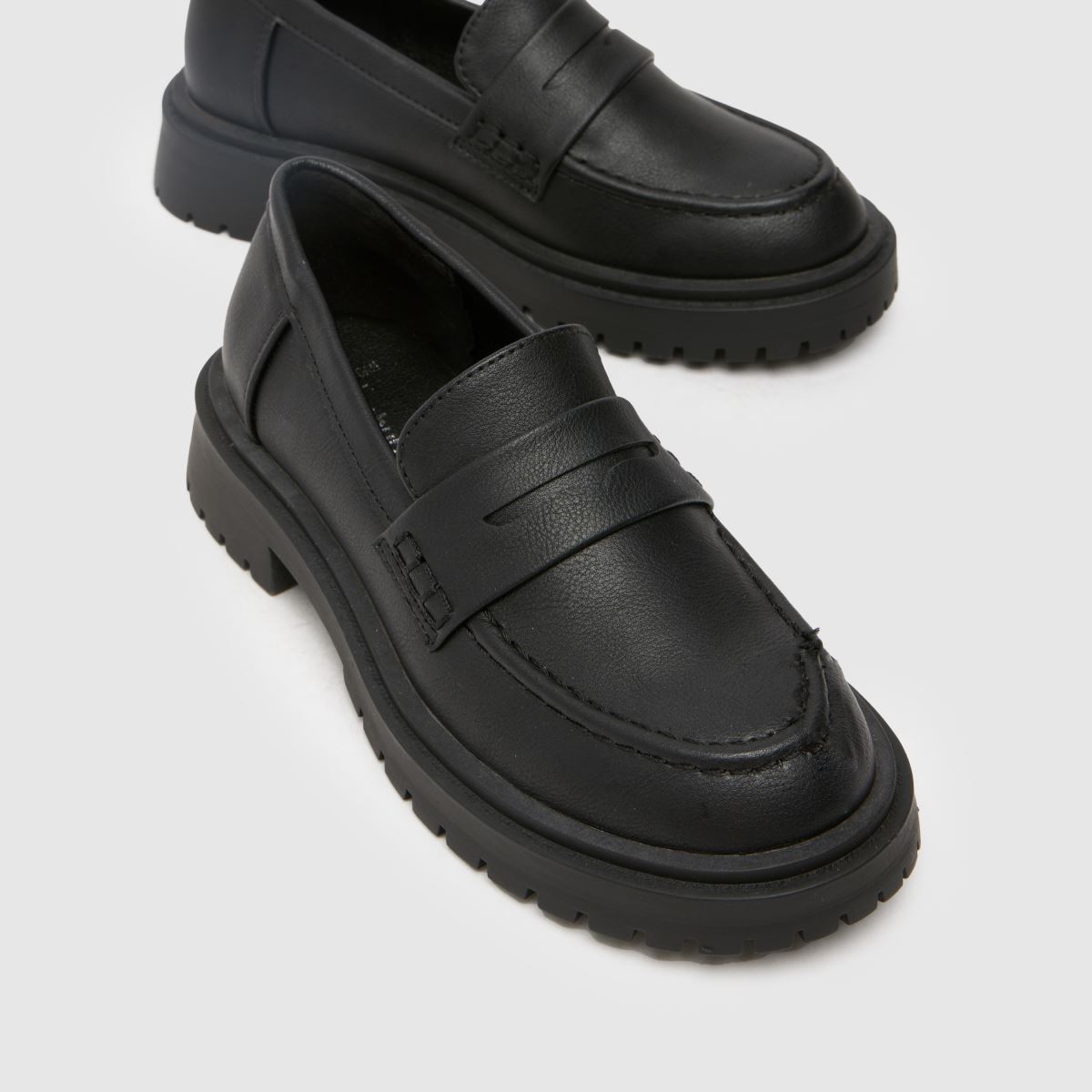 Schuh svarta Lainey loafers för flickor och juniorer