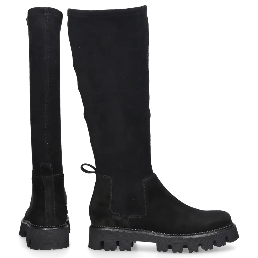 EN AVANT - Stiefel C096 Veloursleder - schwarz