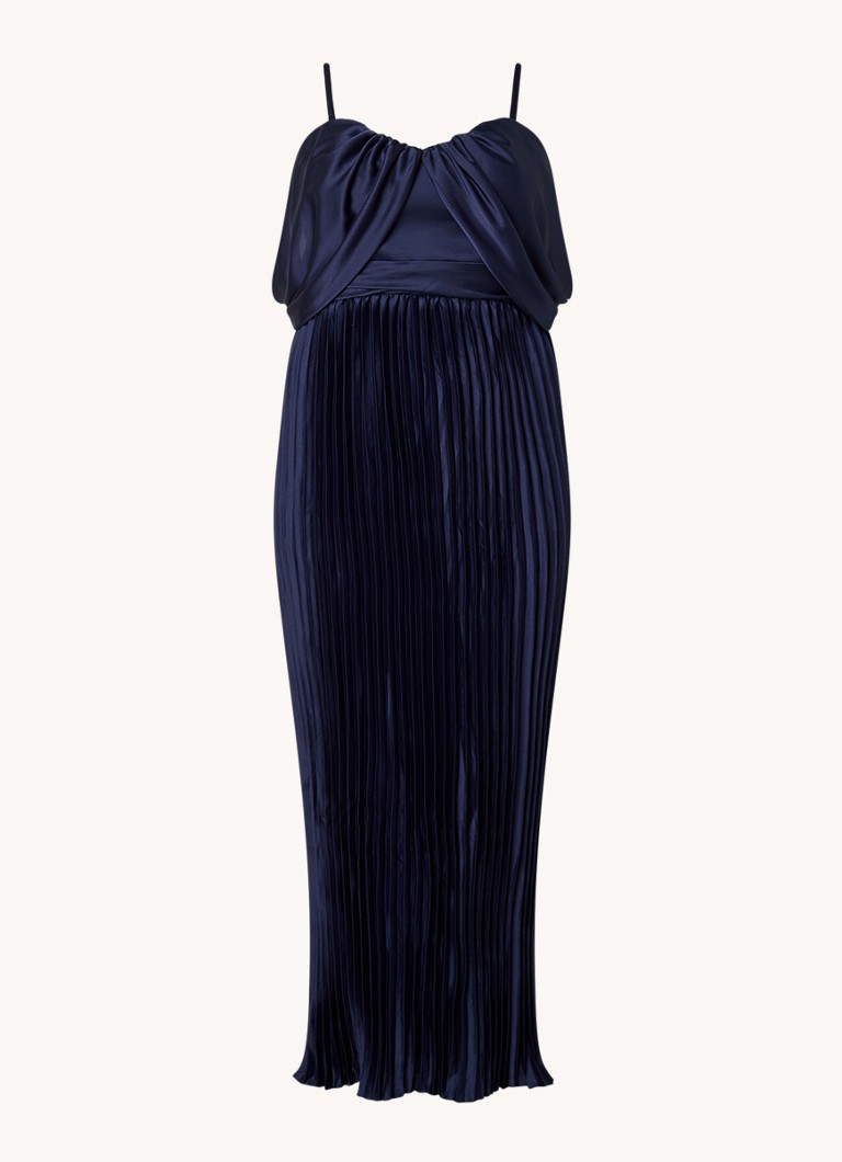 Robe longue bustier plissée Calie de Chi Chi London