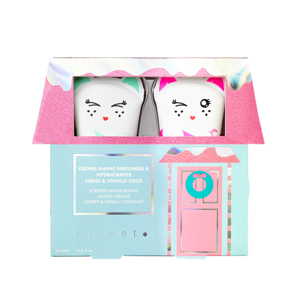 Inuwet Cottage Box - Crèmes mains et ongles - Cerise et Coco Crème Mains Naturelles & Vegan