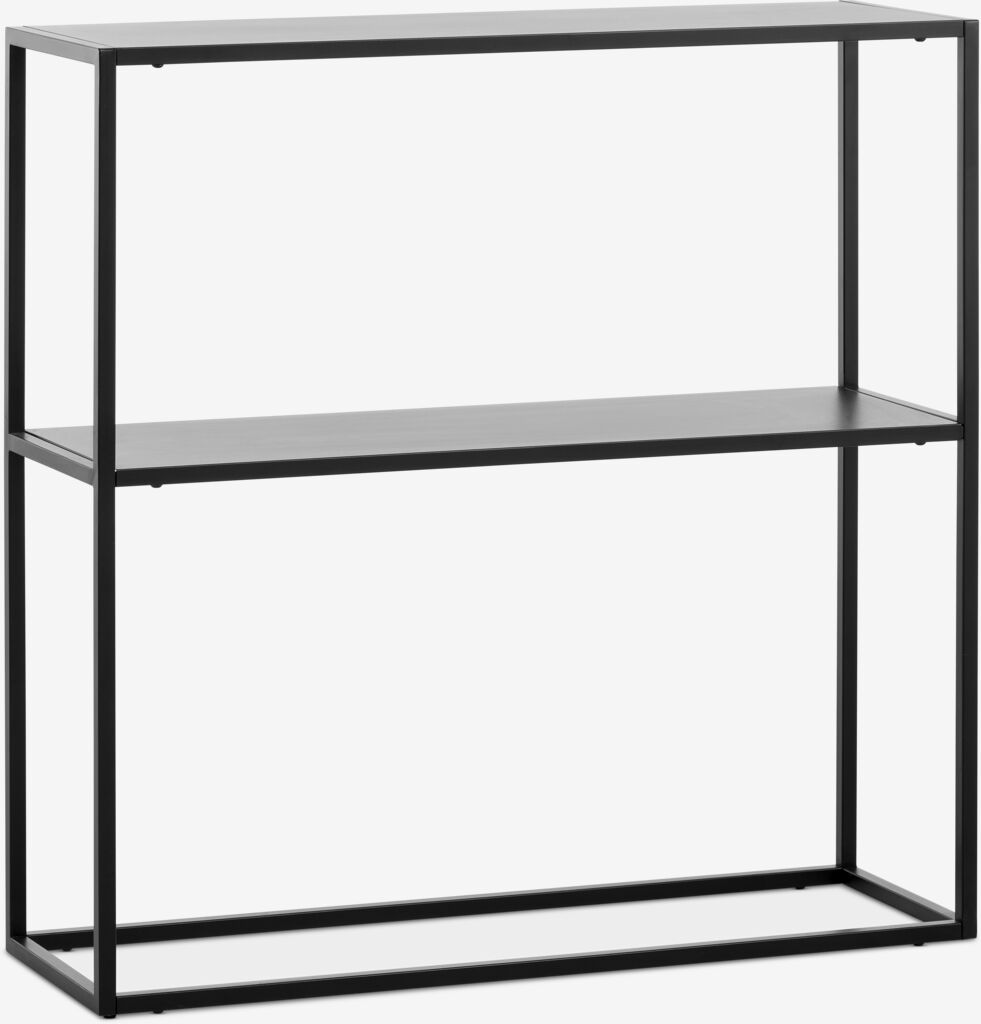 VIRUM VIRUM 26x80 konsoll med hylle, sort