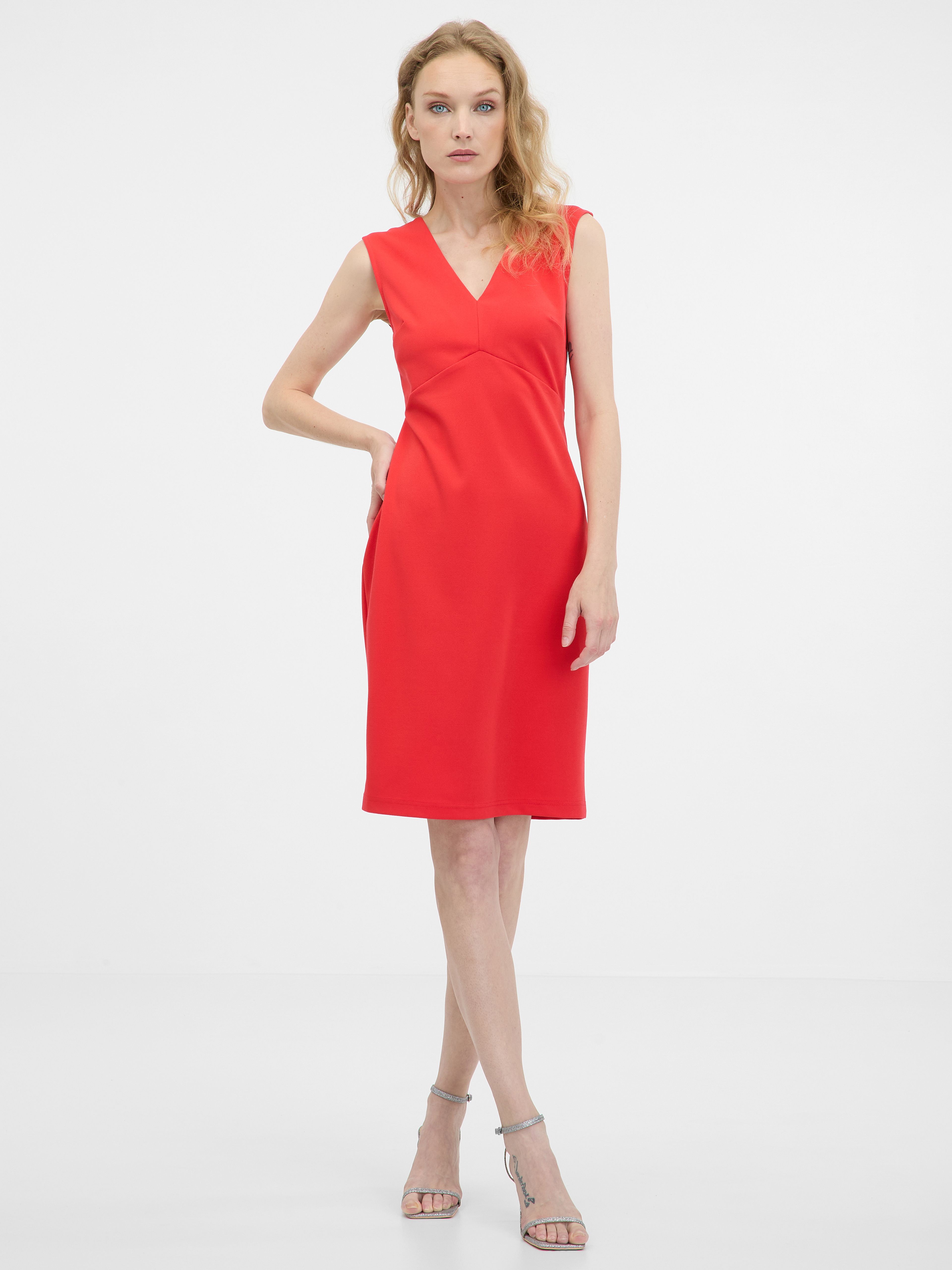 Rotes knielanges Damenkleid ORSAY
