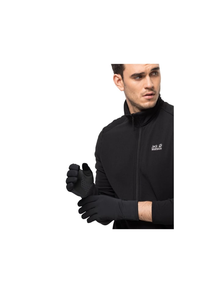 Jack Wolfskin Handschuhe für Herren in schwarz in schwarz günstig kaufen