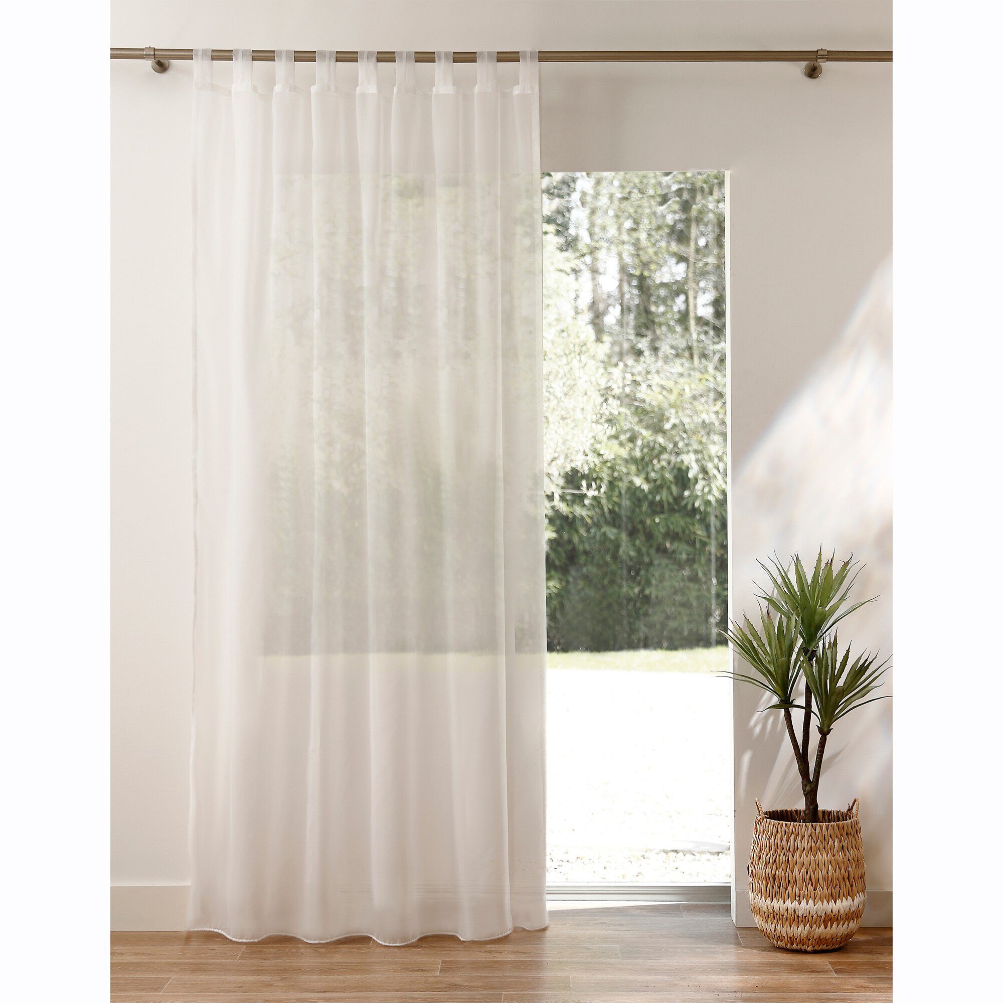 Panneau voile uni finition pattes