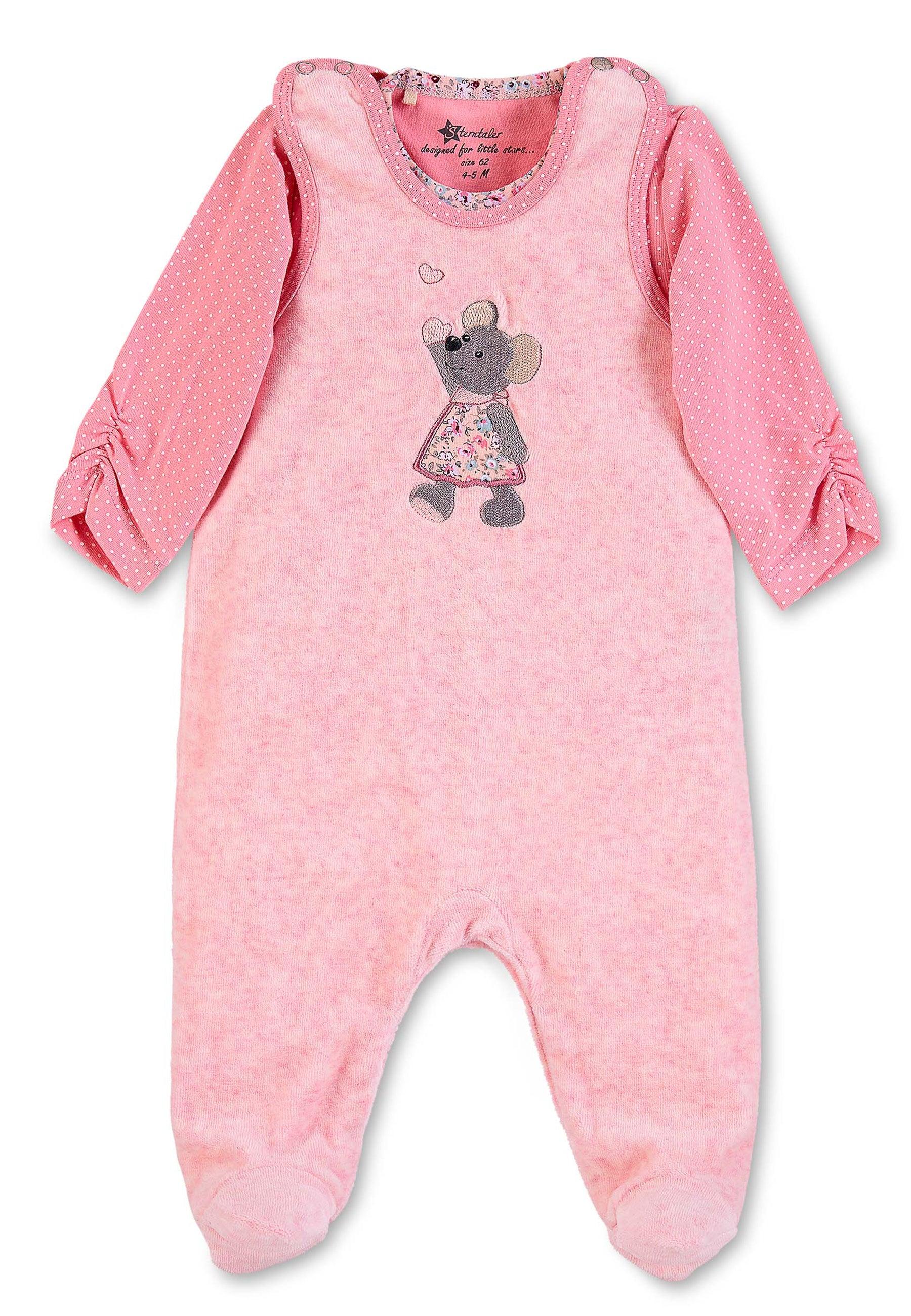Strampler-Set Nicki Maus Mabel in Rosa