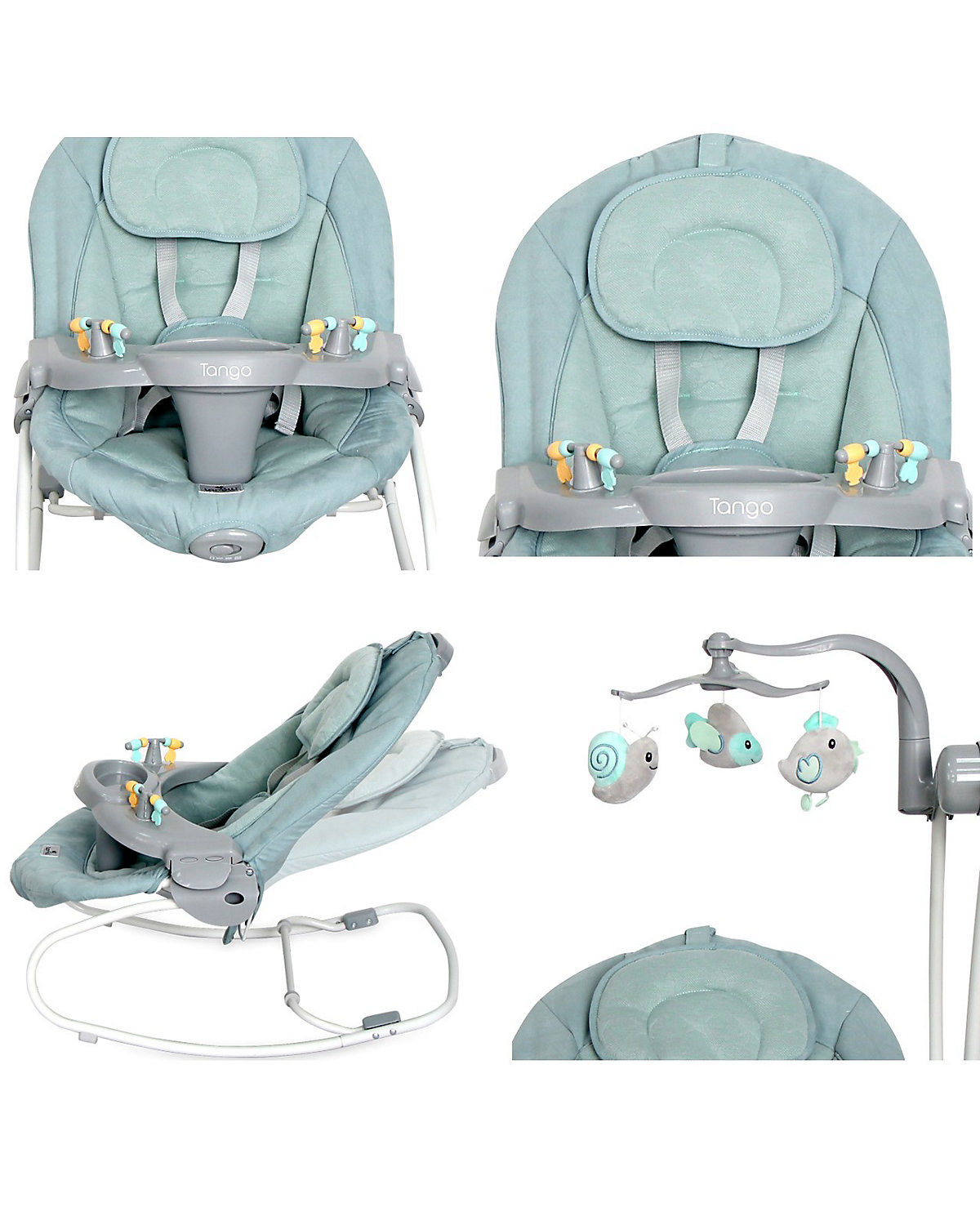 Babywippe Tango 2 in 1, Fernbedienung, MP3, Timer, Mobile Babywippen